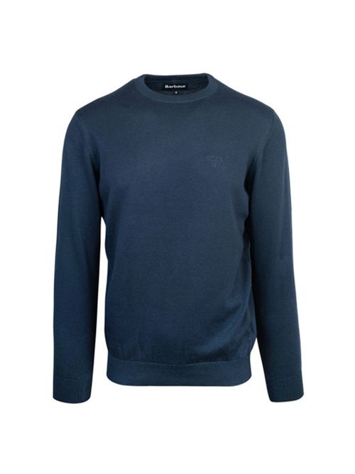 PIMA COTTON CREW BARBOUR | MMKN0932NY91 NAVY